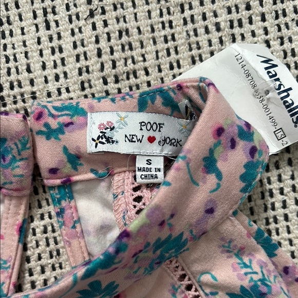 Poof New York Women’s Floral Halter Maxi Dress with Slits SZ Small - Picture 2 of 7